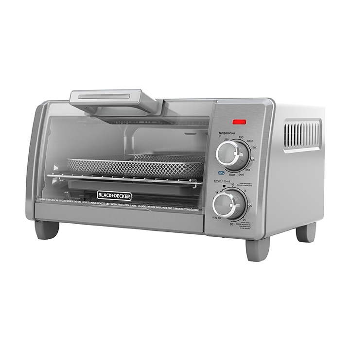 TO1787SS Crisp N Bake Air Fry 4 Slice Toaster Oven BLACK DECKER